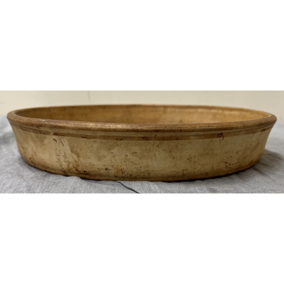 Pampered Chef VTG SASSAFRAS Enterprise Stoneware 11" Round Deep Dish Baker Pizza - Picture 6 of 8